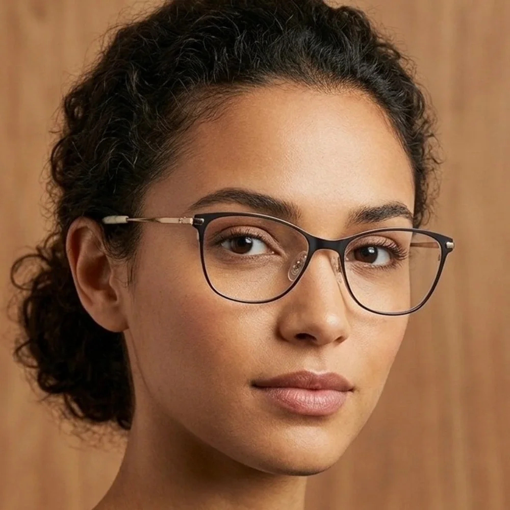 Ted Baker London B239 NAV Eyeglasses Navy Gold Cat Eye Frames 51-16-135
